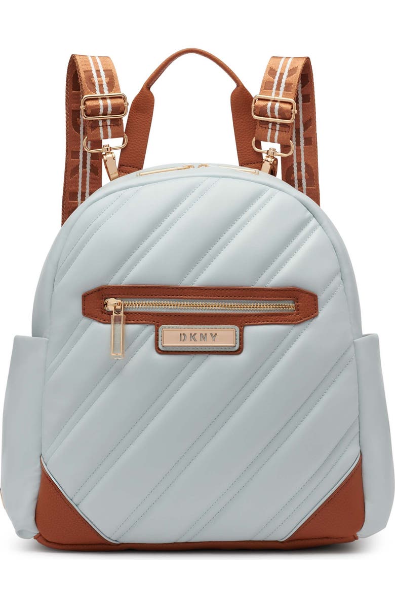 DKNY Bias Backpack, Main, color, Jade Sky