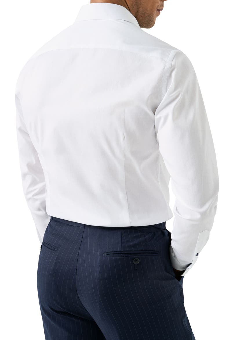 Contemporary Fit Organic Cotton Dress Shirt, Alternate, color, WHITE