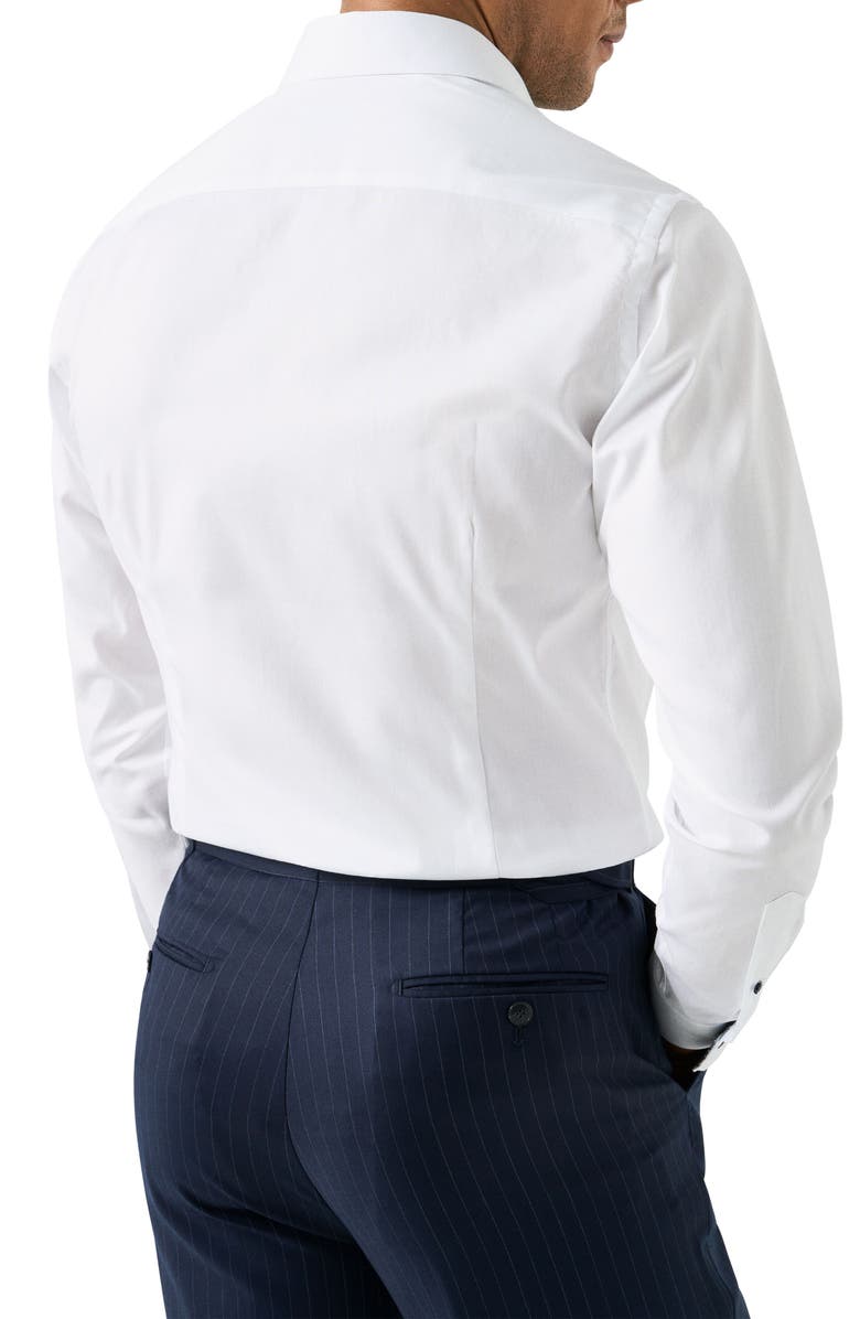 Eton Contemporary Fit Organic Cotton Dress Shirt, Alternate, color, White