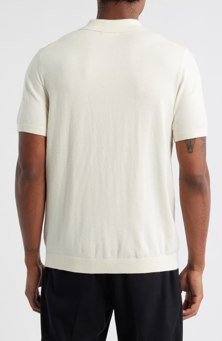 Open Edit Cable Detail Short Sleeve Cardigan, Alternate, color, Ivory Dove