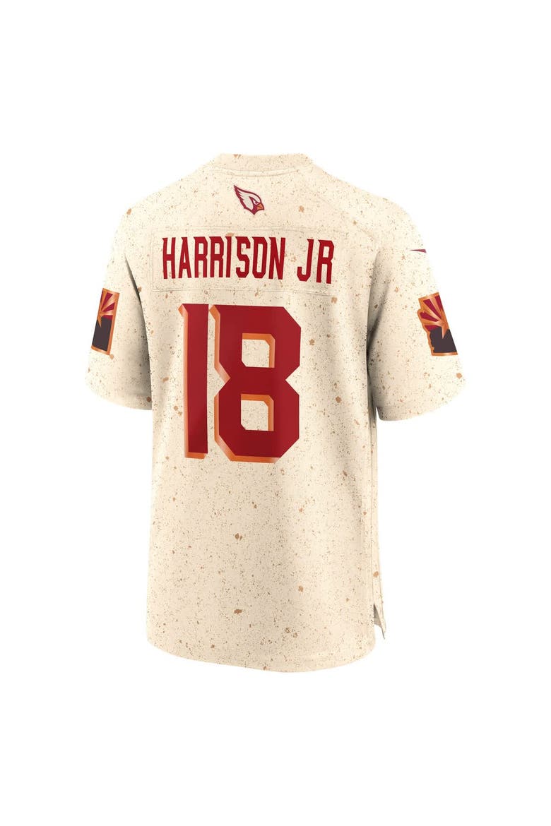 Men's Nike Marvin Harrison Jr. Natural Arizona Cardinals 2025 Rivalries Collection Game Jersey, Alternate, color, Natural
