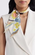 Echo Coastal Collage Silk Ribbon Scarf