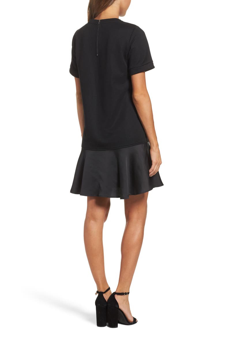Chelsea28 Ruffle Hem Sweatshirt Dress, Alternate, color, 