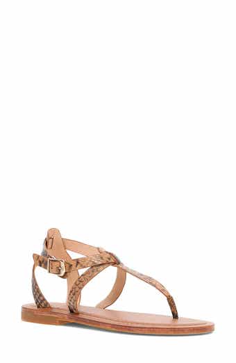 Frye Taylor Snake Print Ankle Strap Sandal