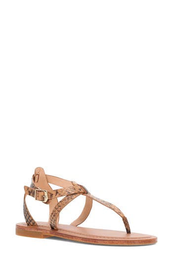 Frye Taylor Snake Print Ankle Strap Sandal In Multi