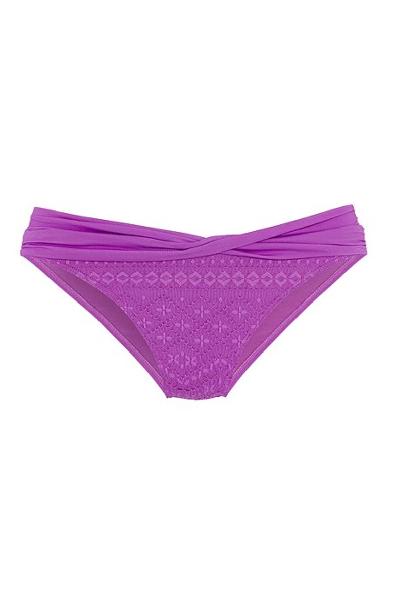 LASCANA Women's Twist Front Bikini Bottom, Alternate, color, Lilac