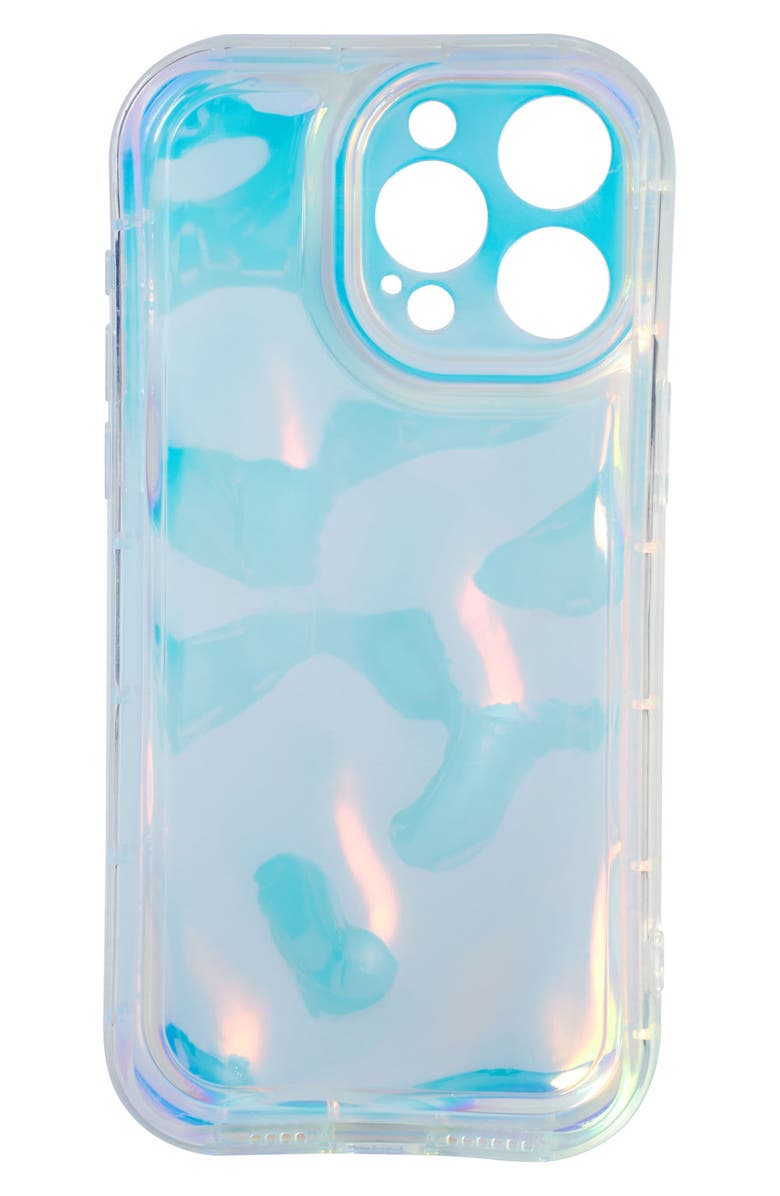 Auramma iPhone 15 Pro Fairy Bubble Phone Case, Alternate, color, Blue Multi