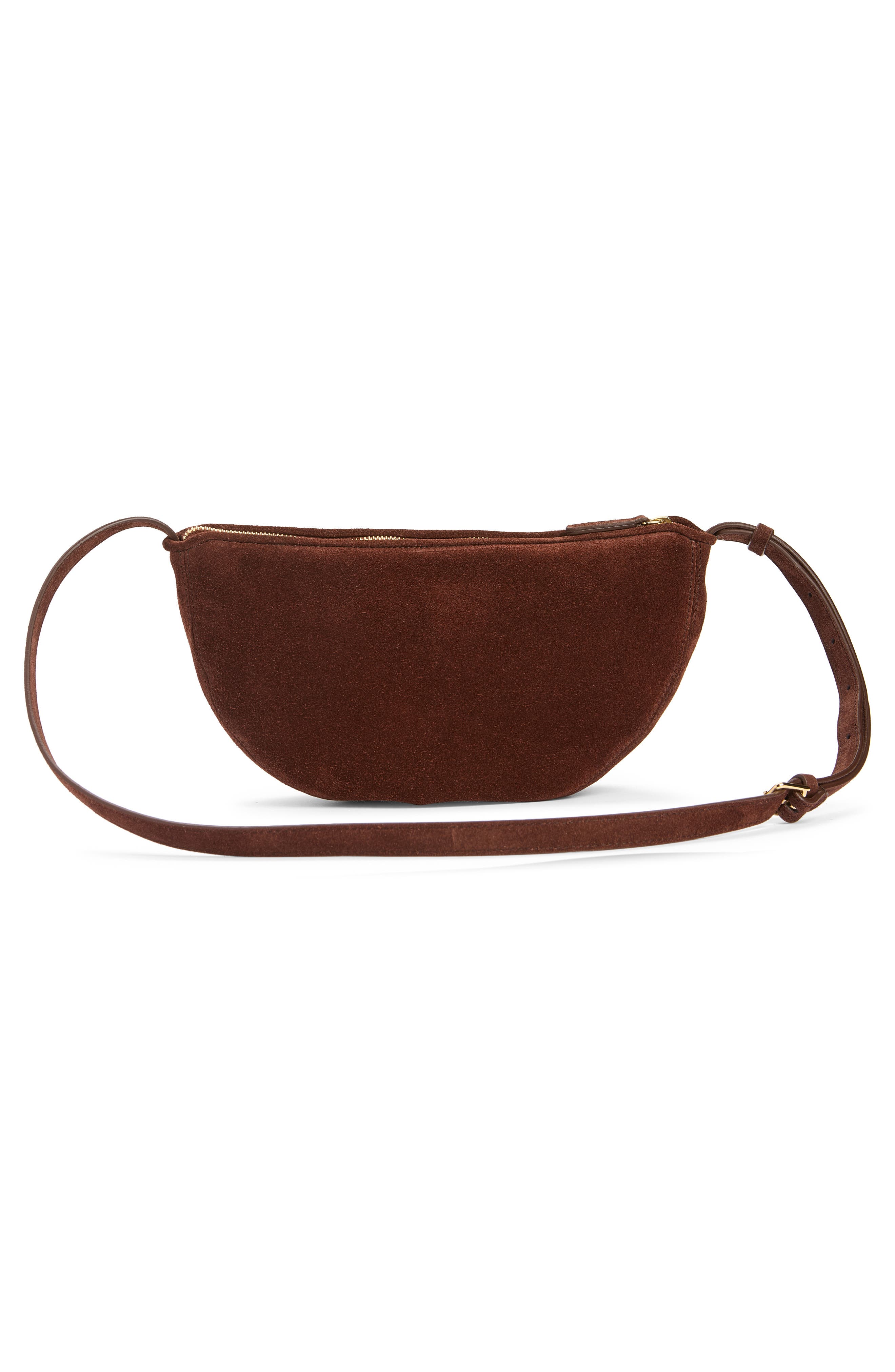 Moon Leather Sling Crossbody Bag, Alternate, color, CHOCOLATE