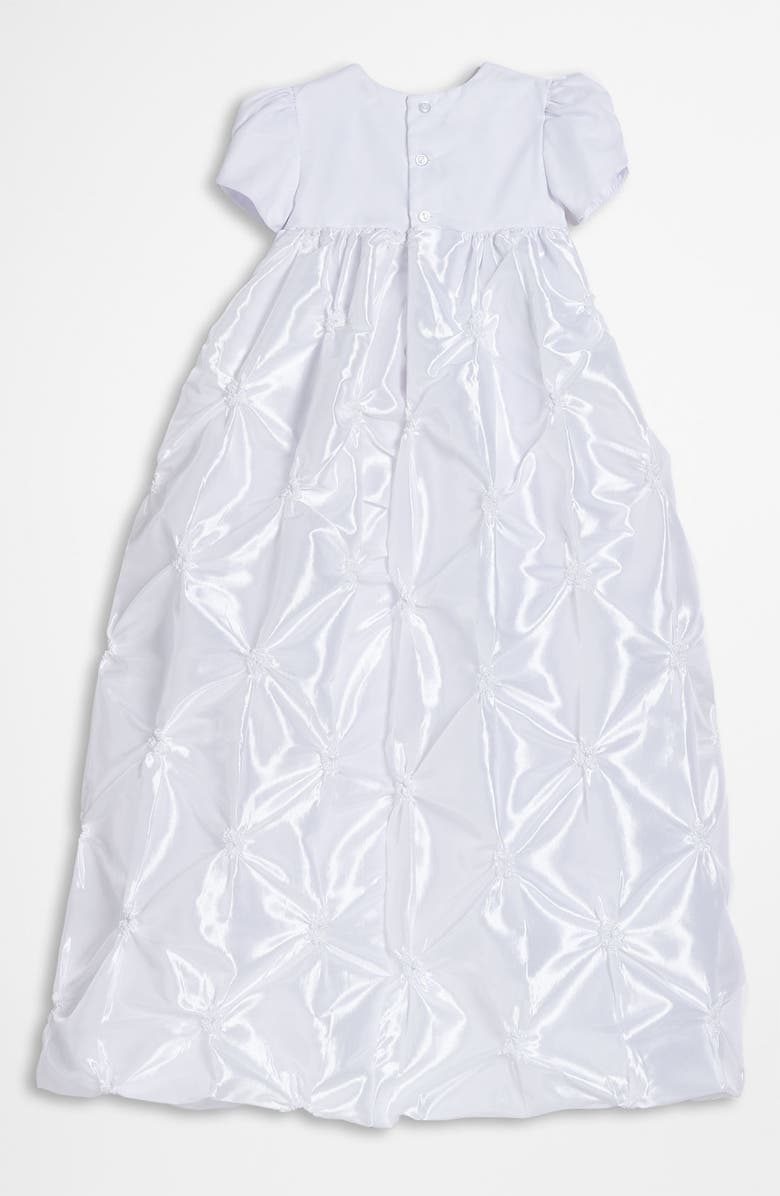 Little Things Mean a Lot Taffeta Gown & Bonnet, Alternate, color,
