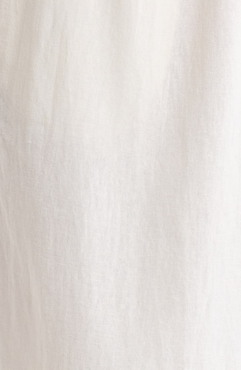 Treasure & Bond Cutwork Hem Linen Blend Pants, Alternate, color, Ivory Egret