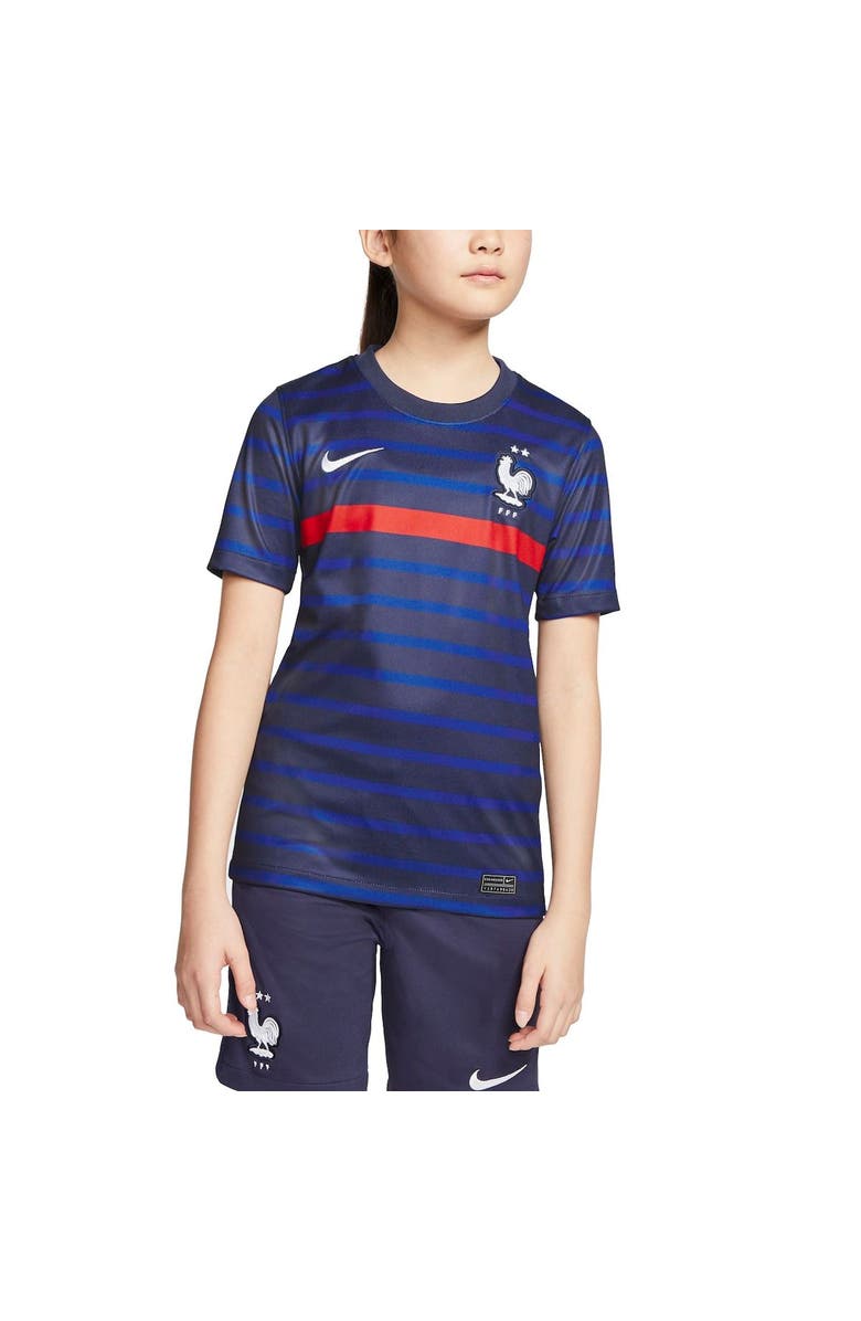Nike Youth Nike Black/Blue France National Team 2020/21 Home Stadium Replica Jersey, Alternate, color, 