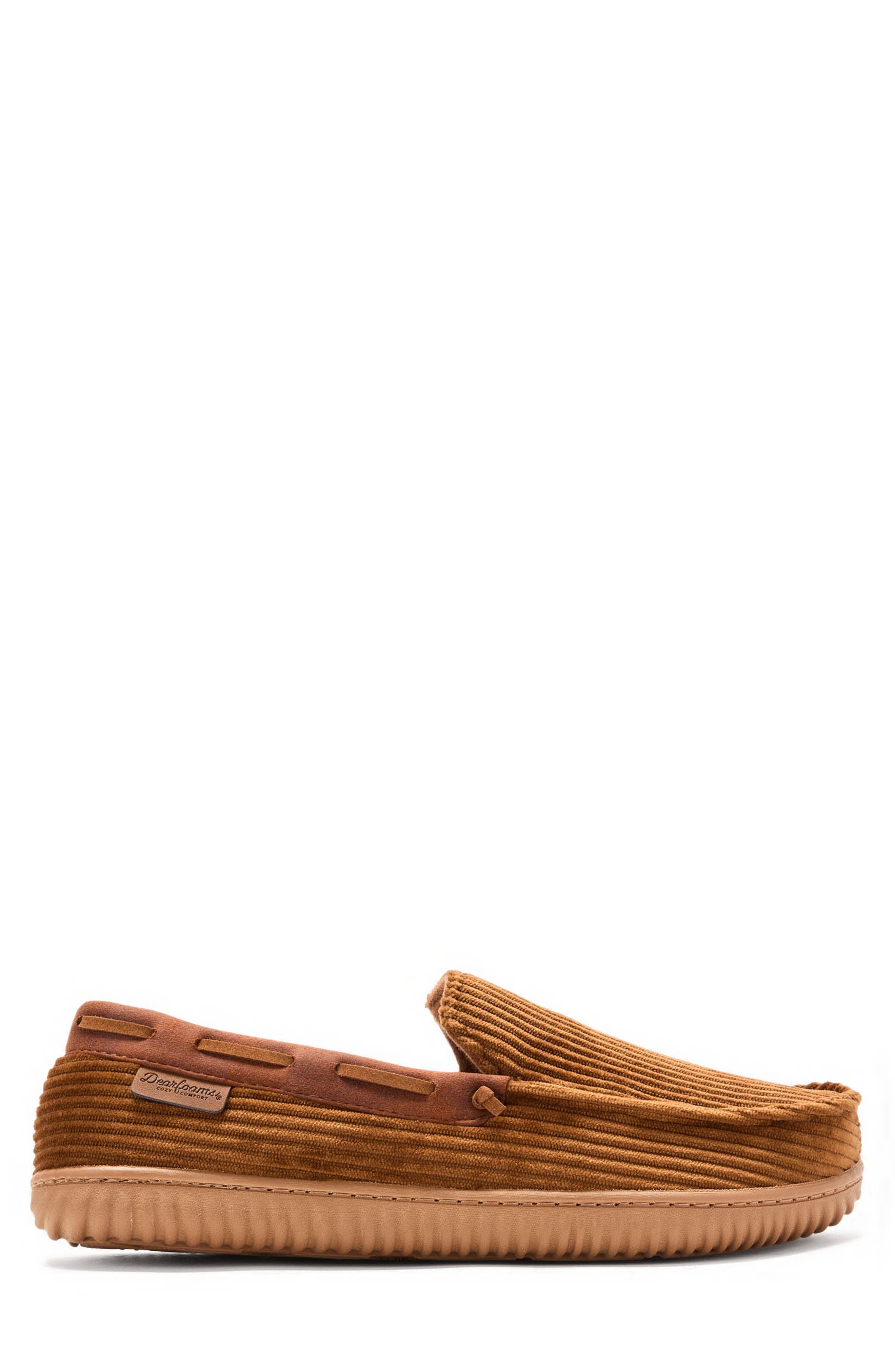 DEARFOAMS Corduroy Slipper, Alternate, color, Tan