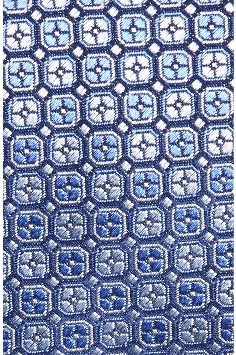 Geometric Silk Tie, Alternate, color, NAVY BLUE