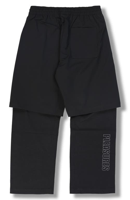 Pleasures Stay Layered Pants In Black