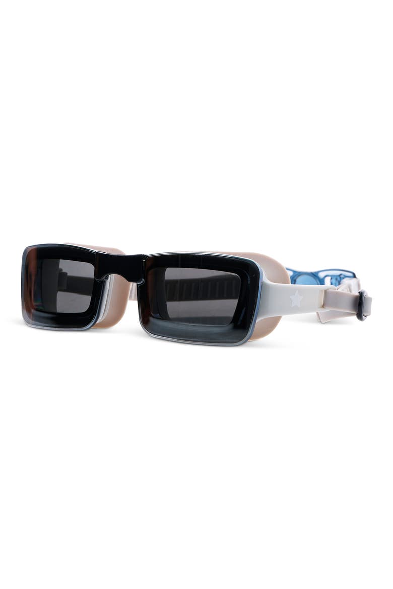 Kids' Velocity Onyx Swim Goggles, Alternate, color, BLACK GREY