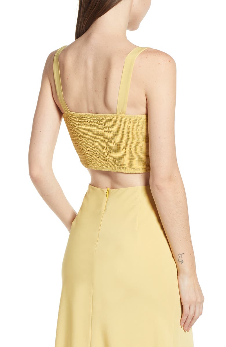 4SI3NNA Ruched Crop Top, Alternate, color,