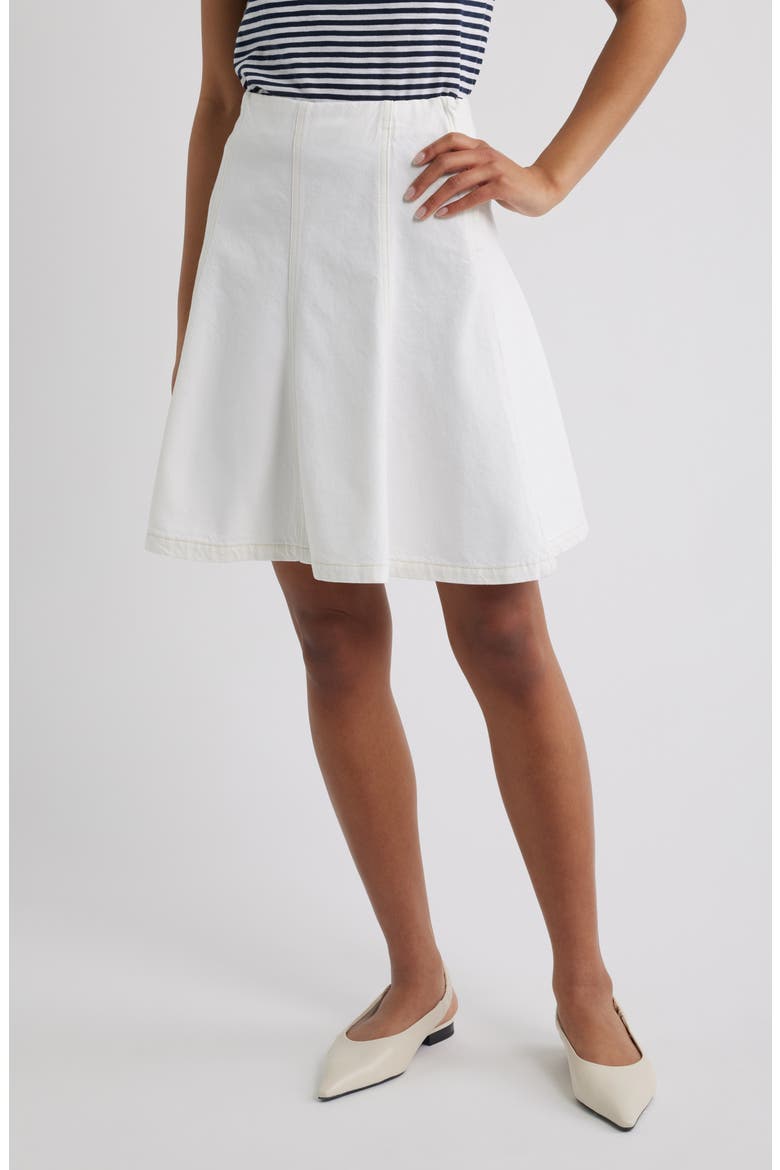 The Sway Cotton Skirt, Main, color, AU NATURAL CLEAN