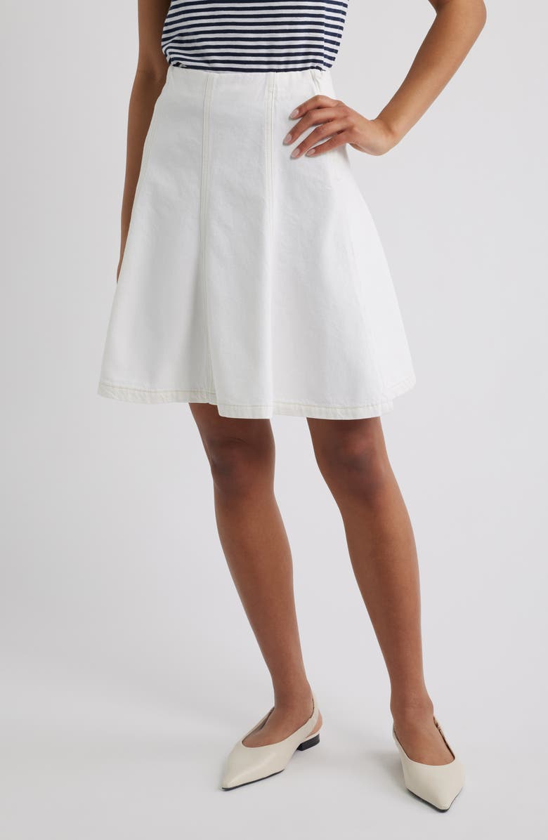 FRAME The Sway Cotton Skirt, Main, color, Au Natural Clean