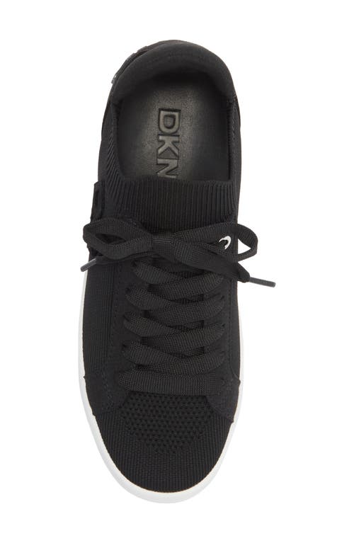 Dkny Mallory Knit Sneaker In Black