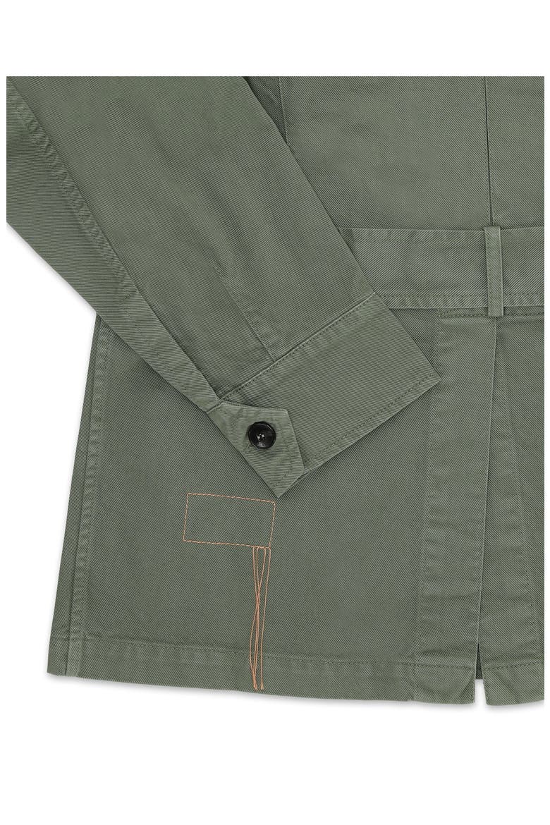 Clint Cotton Sahariana Jacket, Alternate, color, Green