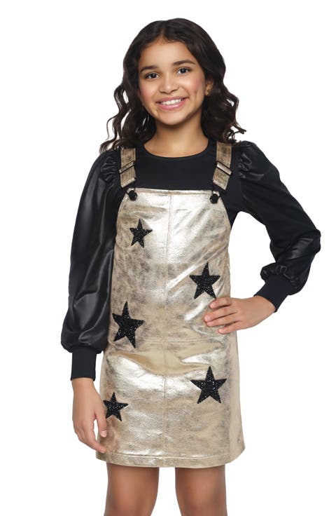 Kids' Star Overall Dress (Little Kid)