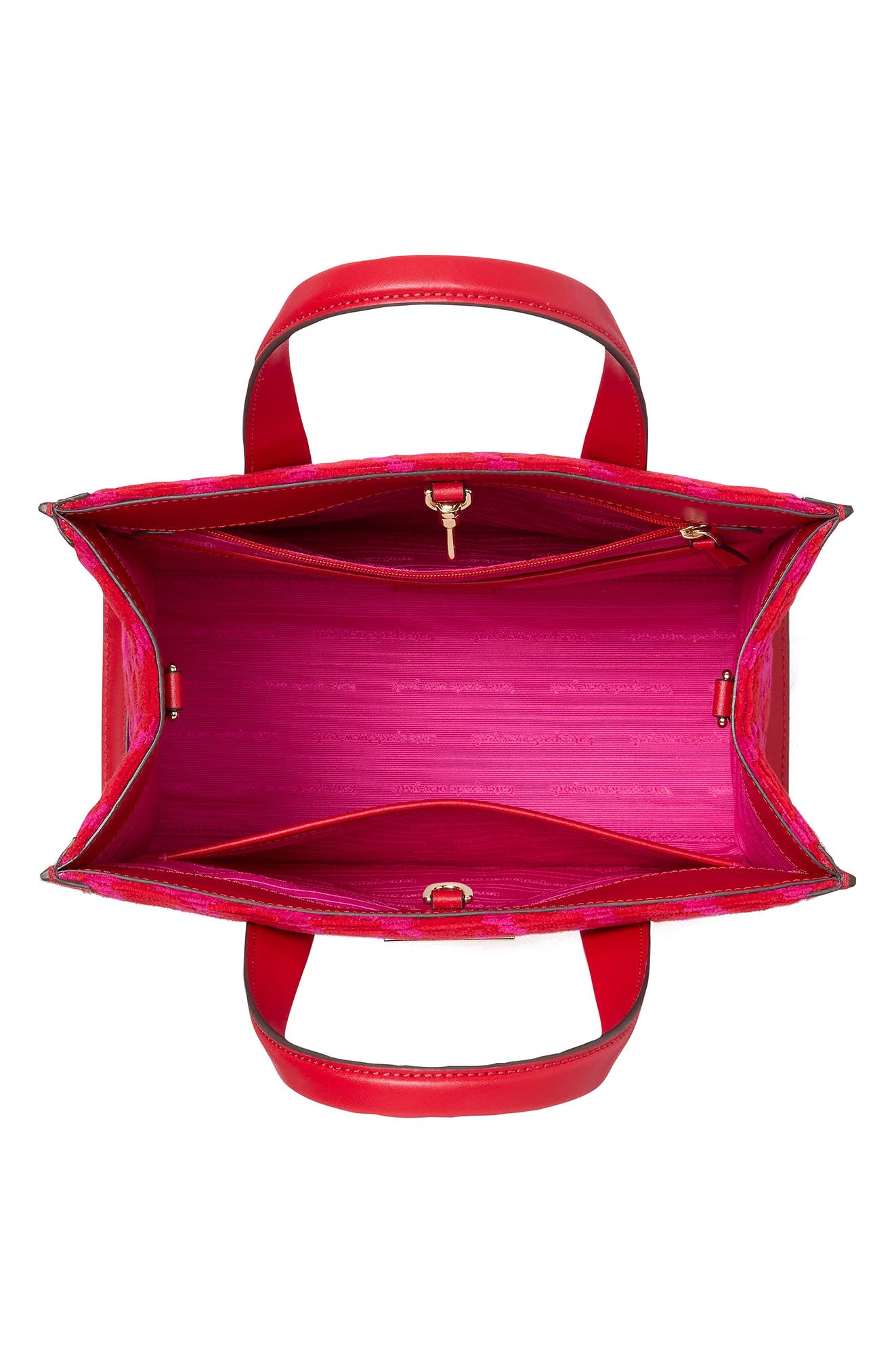 Kate Spade New York manhattan houndstooth chenille tote, Alternate, color, 