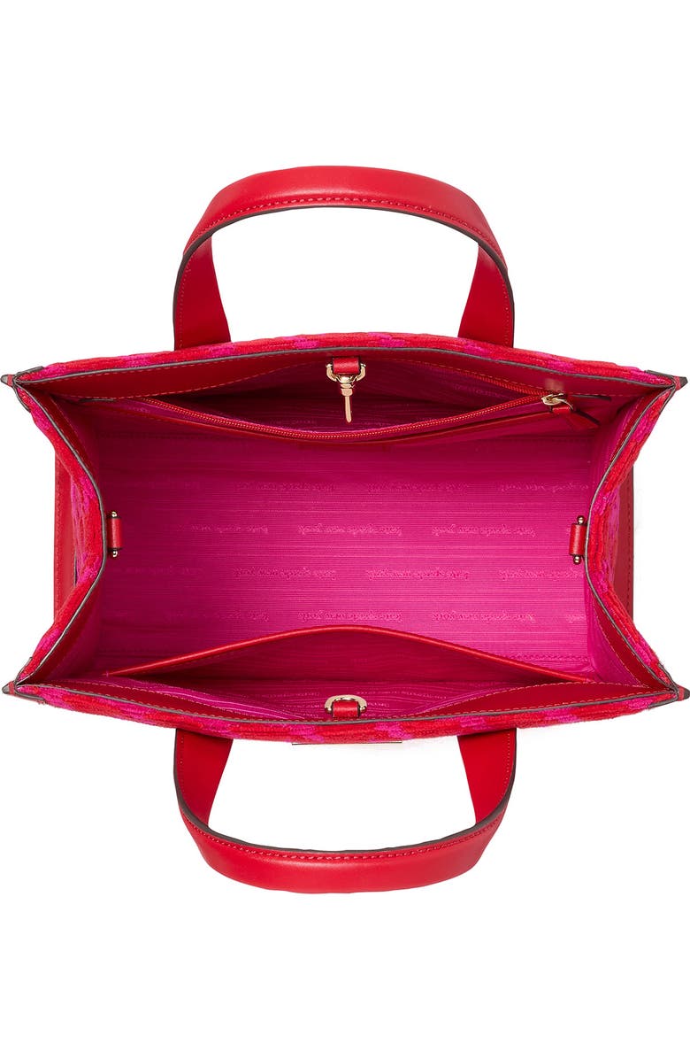 Kate Spade New York manhattan houndstooth chenille tote, Alternate, color,