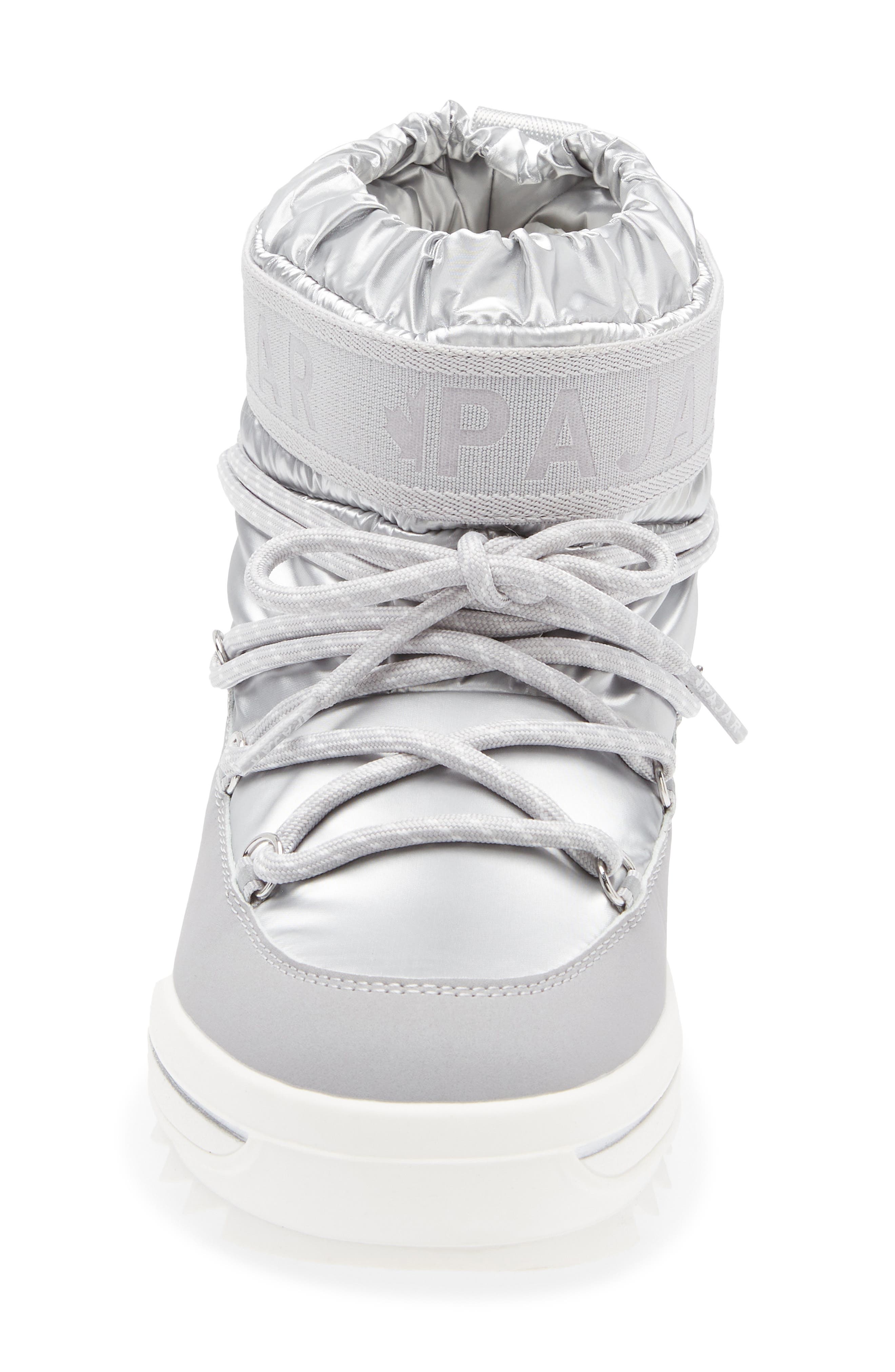Pajar Galaxy Mini Waterproof Platform Ankle Bootie, Alternate, color, Silver - Ice