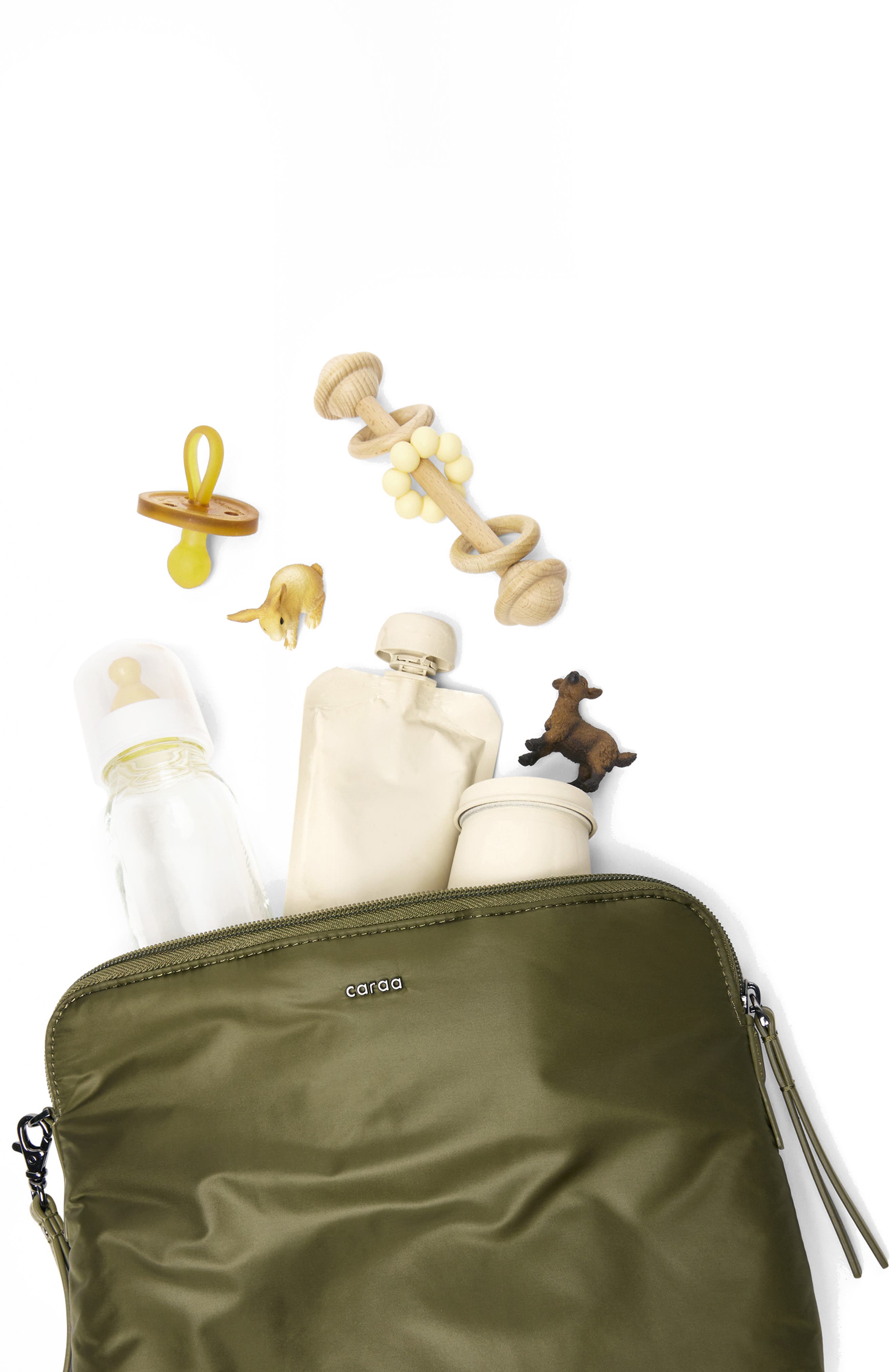 Water Repellent Pouch, Alternate, color, OLIVE