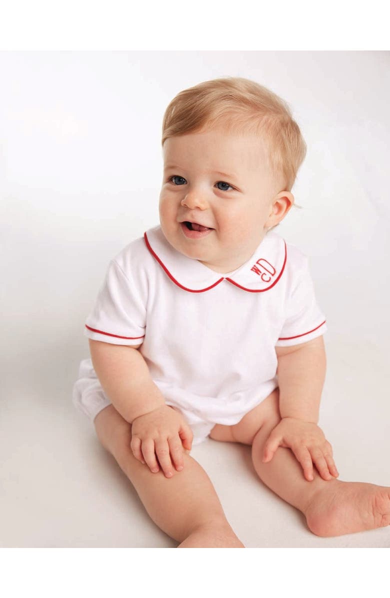 Little English Kids' Piped Peter Pan Bubble, Alternate, color, Red