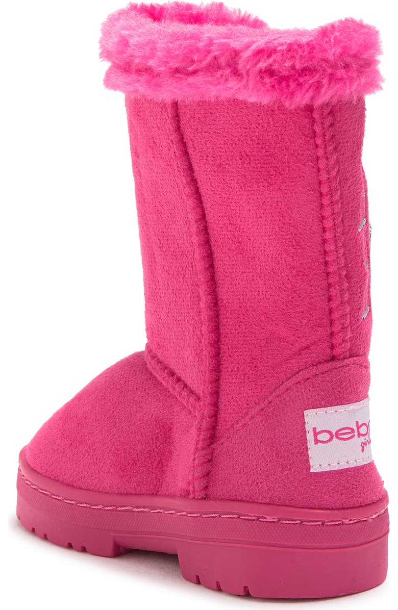 bebe Embellished Faux Fur Lined Winter Boot, Alternate, color,