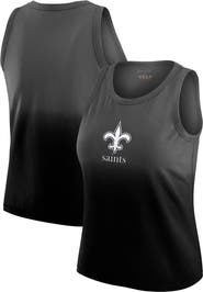 WEAR by Erin Andrews Women's WEAR by Erin Andrews x Gracie Hunt Black New Orleans Saints Ombre Tank Top