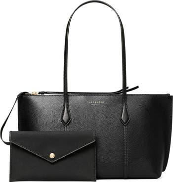 Small Perry Leather Zip Tote