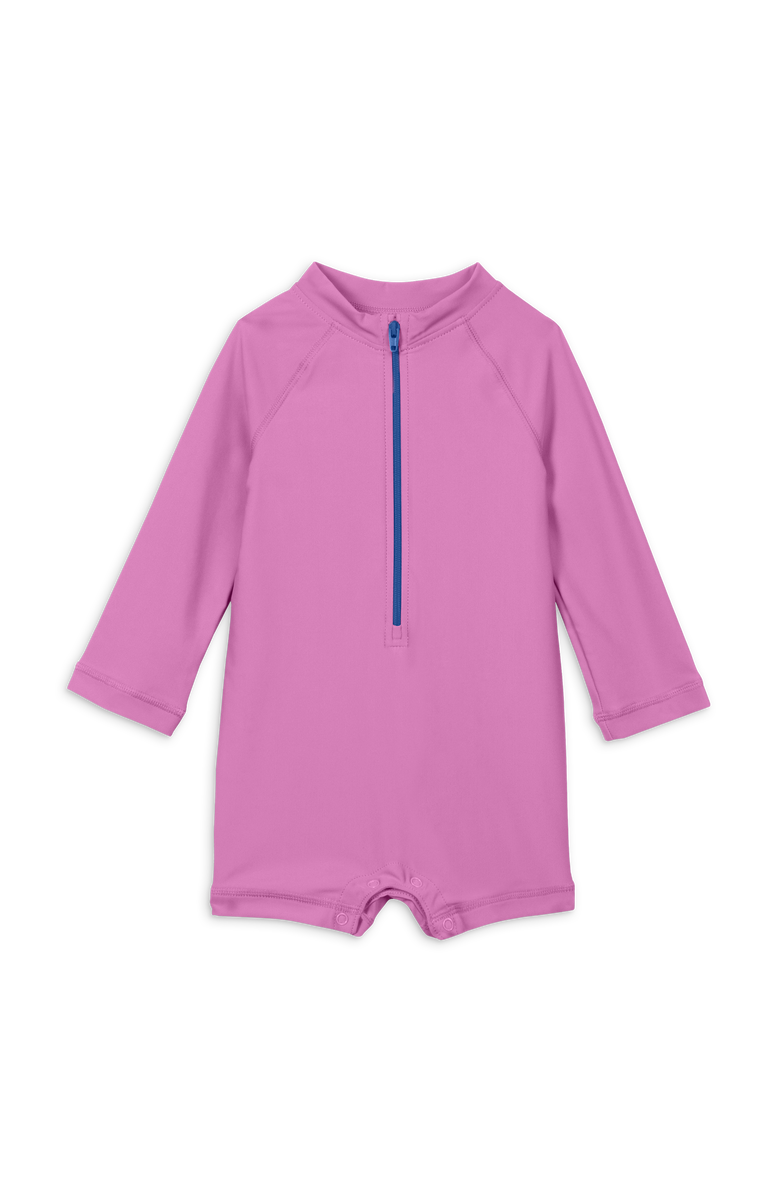 Primary Baby One-Piece Rash Guard, Main, color, Bright Lilac