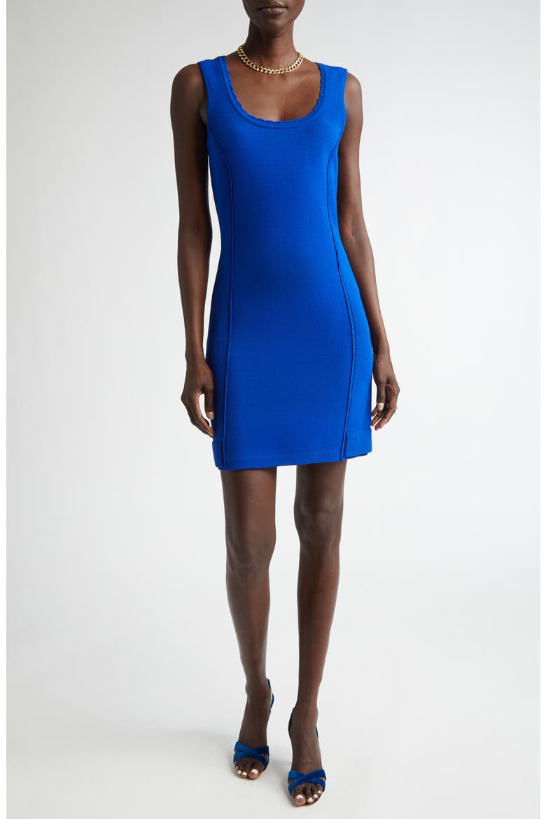 Mixed Stitch Tank Sweater Dress, Main, color, SAPPHIRE