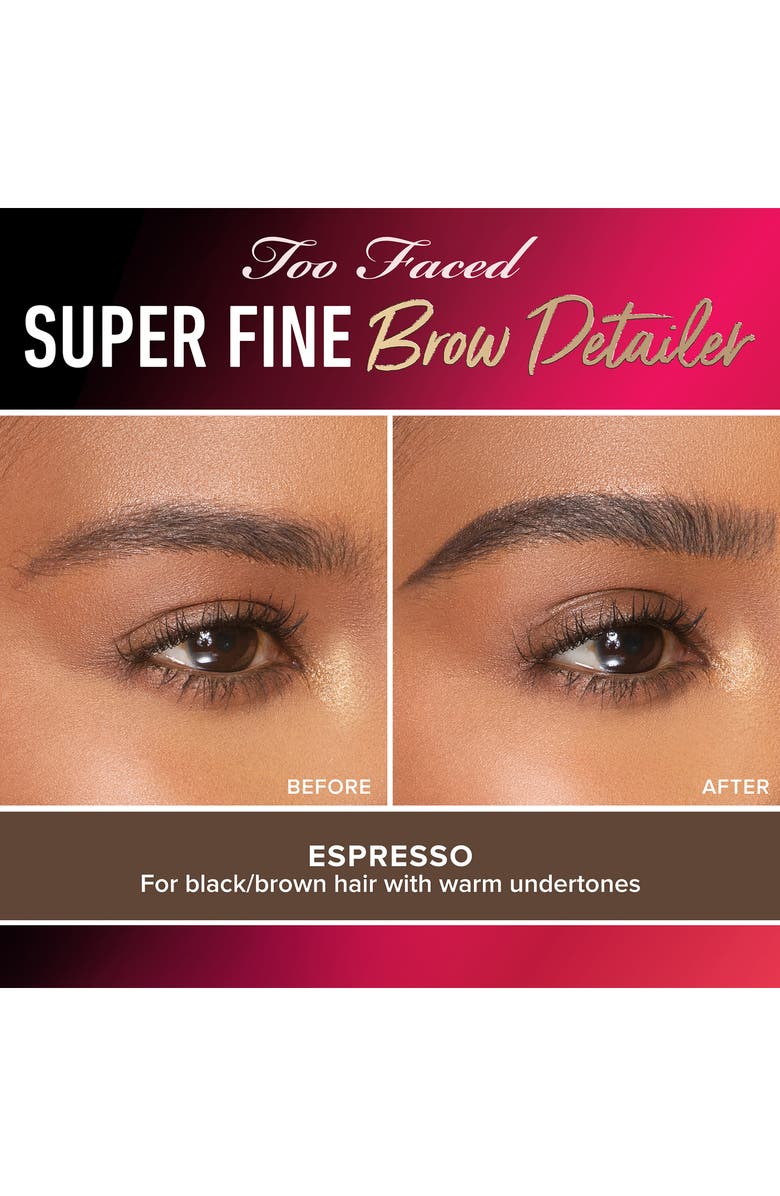 Too Faced Superfine Brow Detailer Pencil, Alternate, color, 