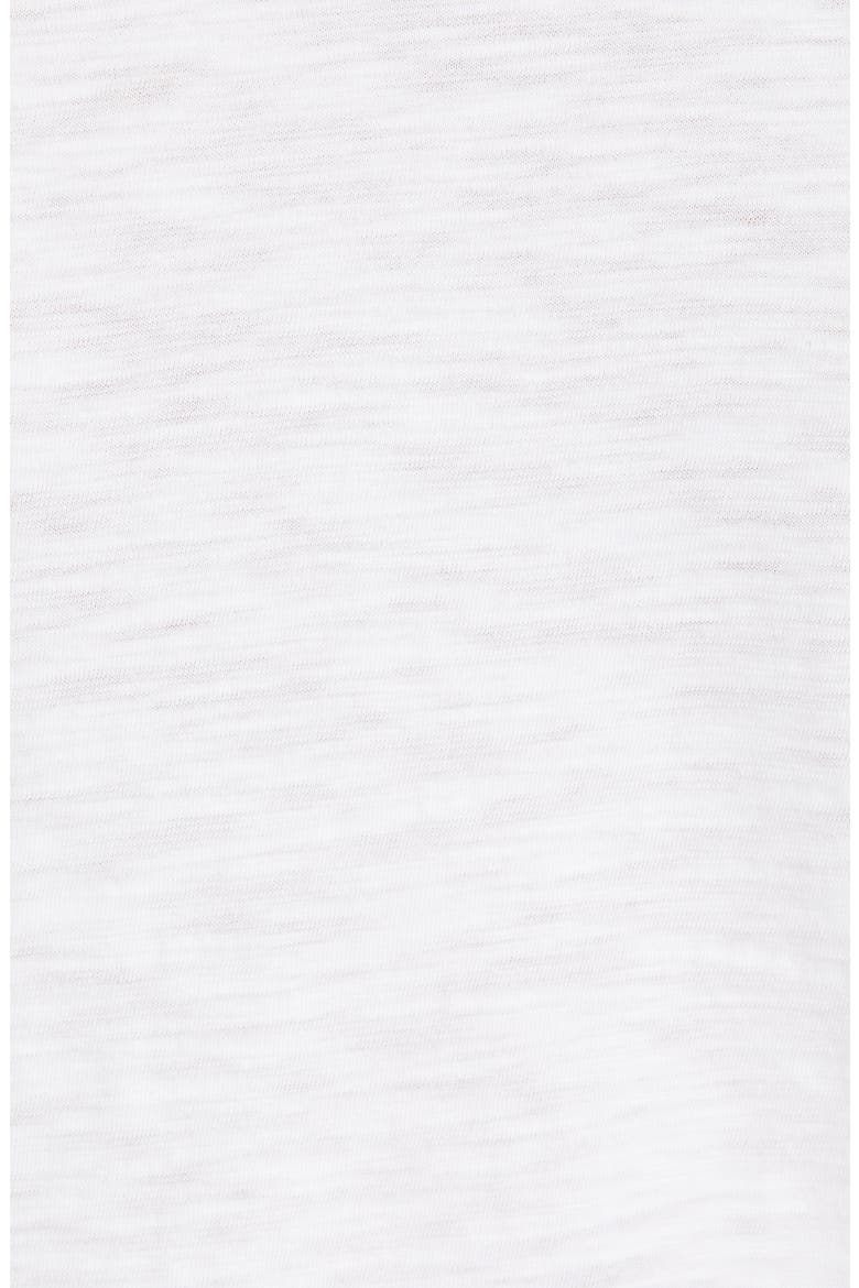 Scoop Neck Cotton Blend Tee, Alternate, color, WHITE