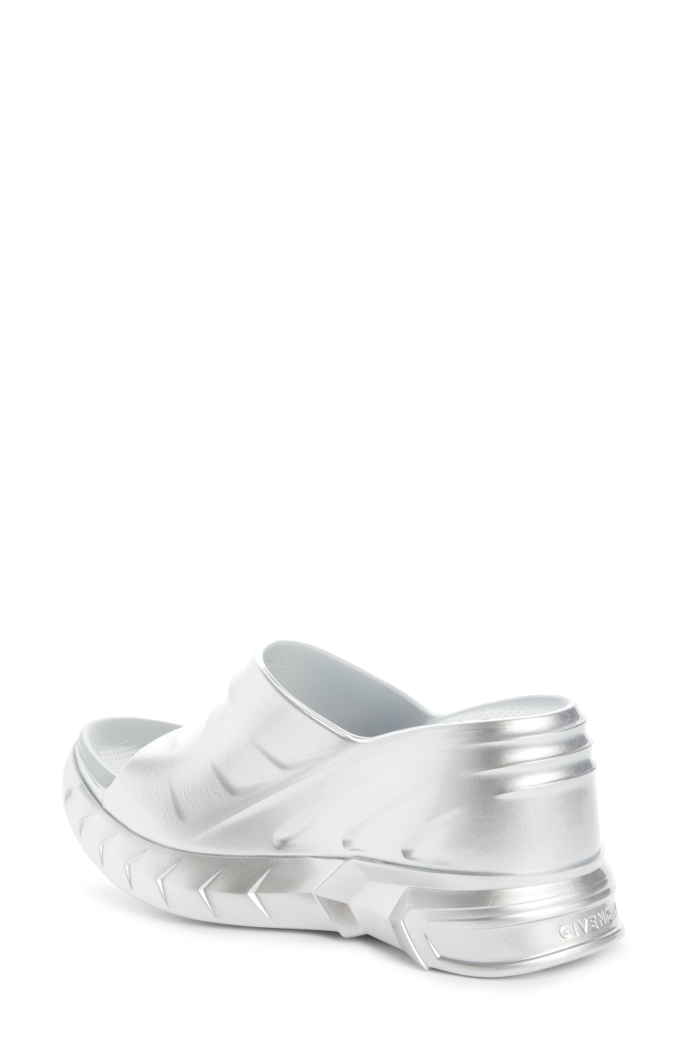 Givenchy Marshmallow Metallic Wedge Slide Sandal, Alternate, color, 