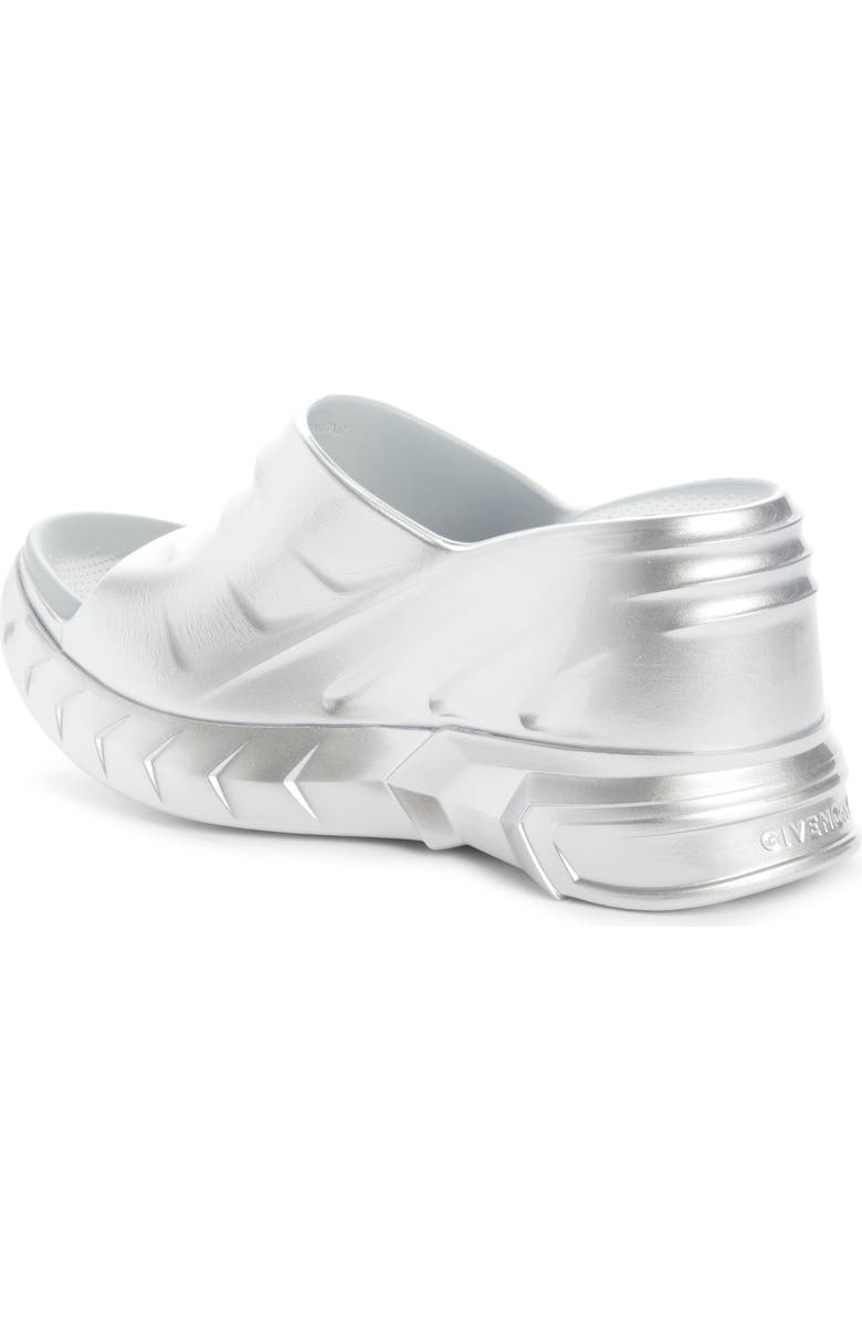 Givenchy Marshmallow Metallic Wedge Slide Sandal, Alternate, color,