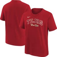 Nike Youth Nike Red Texas Rangers 2026 City Connect Wordmark T-Shirt