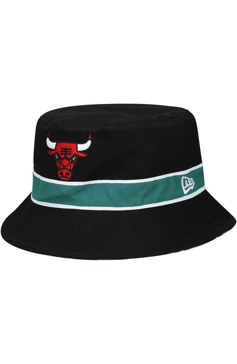 New Era Men's New Era Black Chicago Bulls Reversible Bucket Hat, Alternate, color, 