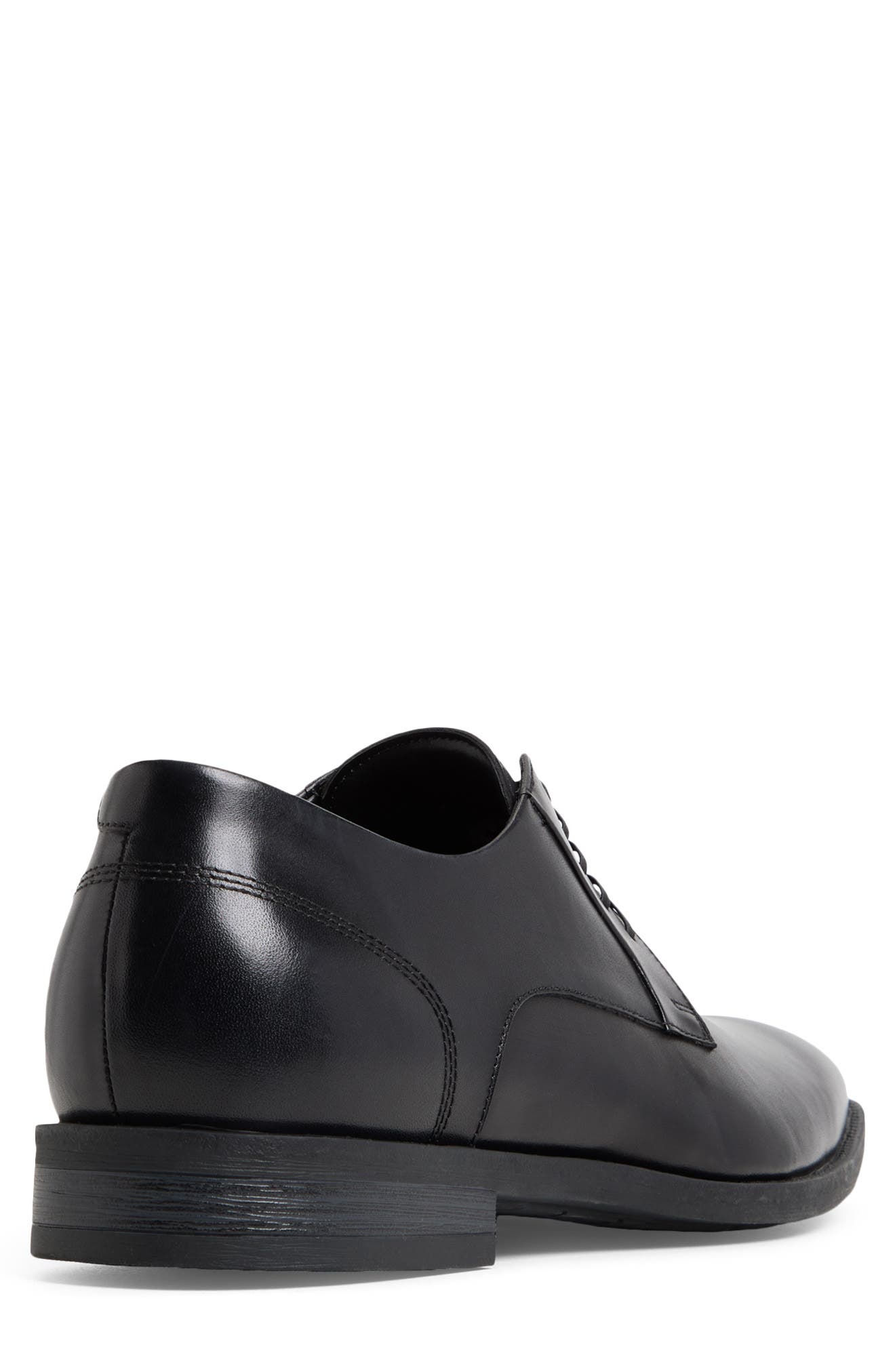 Teodoro Plain Toe Derby, Alternate, color, BLACK