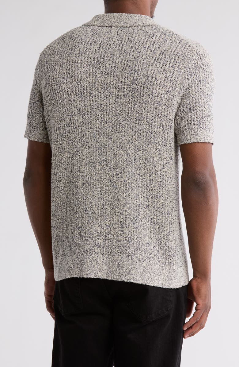 TRUTH Johnny Collar Knit Polo, Alternate, color, Off White/ Navy Combo