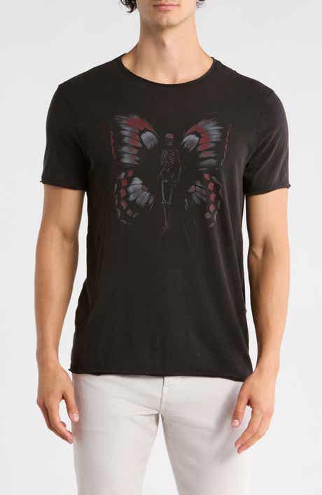 John Varvatos Skeleton Butterfly Organic Cotton Graphic T-Shirt