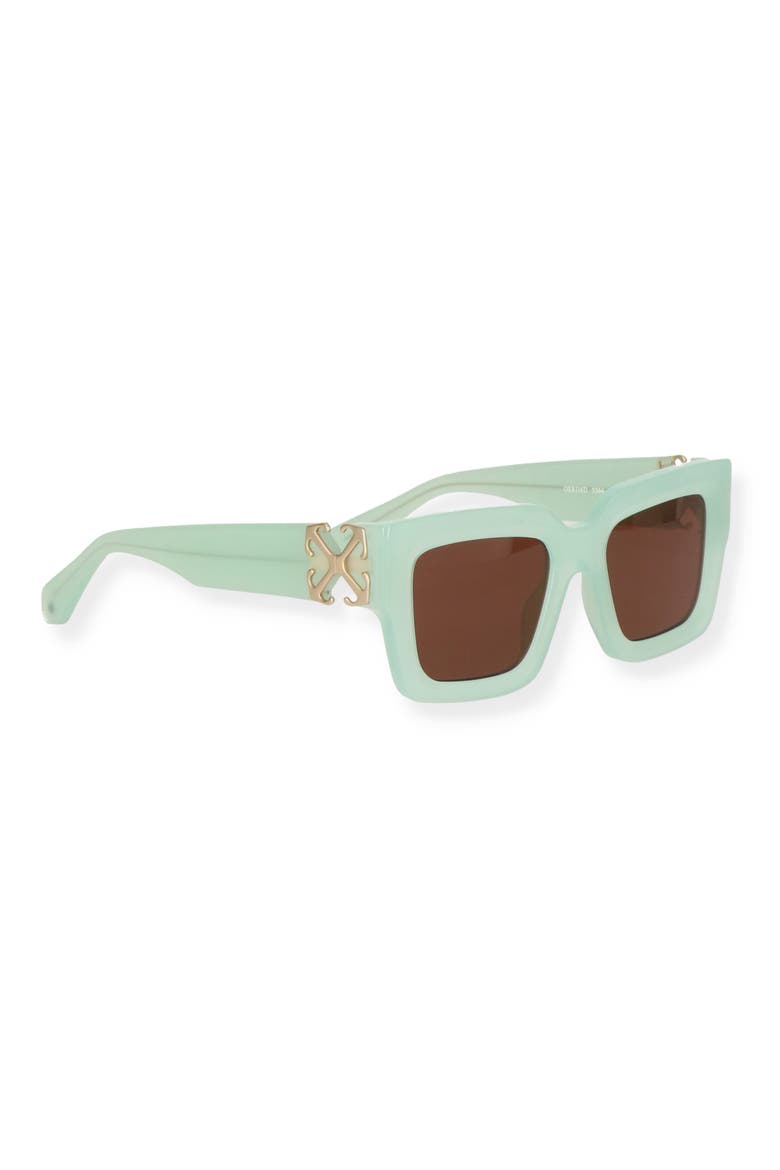 52mm Mystic Square Sunglasses, Alternate, color, SAGE BROWN