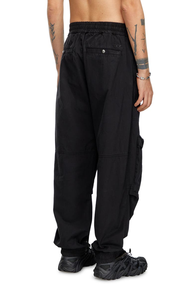 DIESEL<sup>®</sup> Beeck Organic Cotton Cargo Pants, Alternate, color, Black