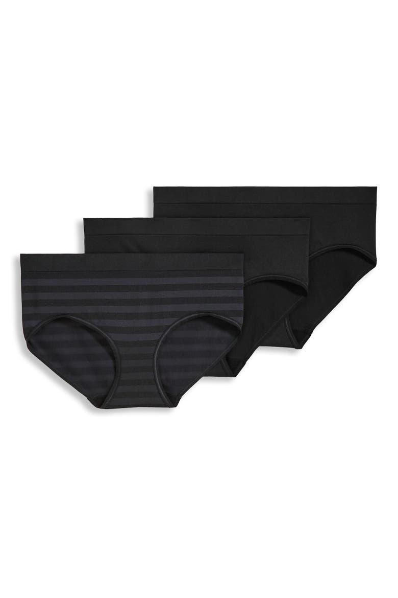 Women's Seamfree Hipster - 3 Pack, Main, color, Black Stripe