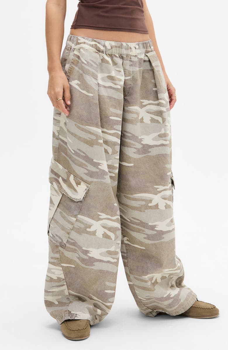 BDG Urban Outfitters Bobbi Camo Cotton Cargo Pants, Main, color,