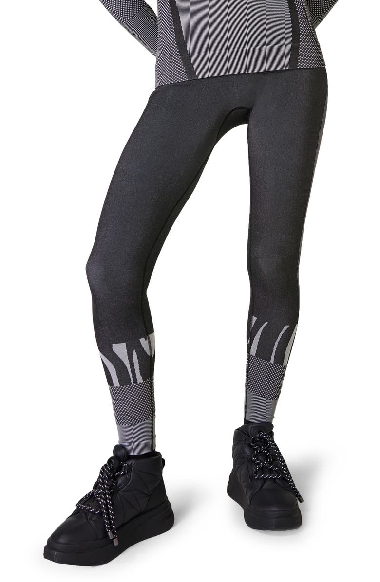 Sweaty Betty Tech Abstract Base Layer Leggings, Main, color, Black