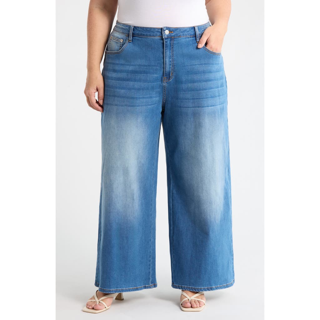 Sugarlips Jeanie High Waist Ankle Wide Leg Jeans